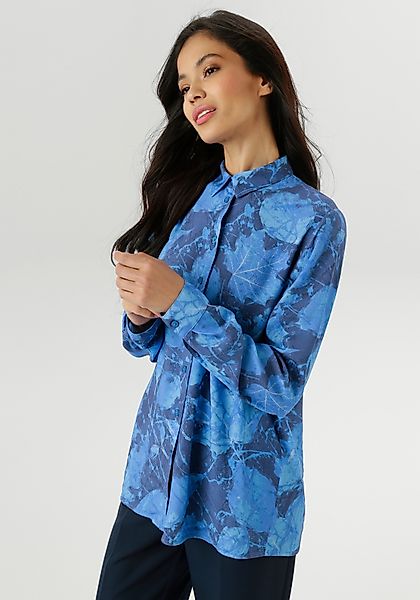Aniston SELECTED Hemdbluse mit farbintensiven, abstrakten günstig online kaufen