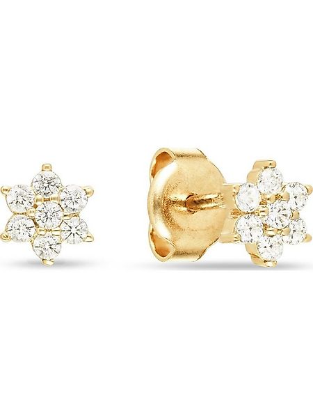 FAVS Paar Ohrstecker FAVS Damen-Ohrstecker 375er Gelbgold 14 Zirkonia günstig online kaufen