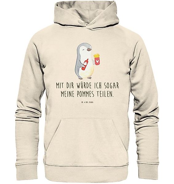 Mr. & Mrs. Panda Hoodie Pinguin Pommes Größe S - Natural Raw - Geschenk, Mä günstig online kaufen