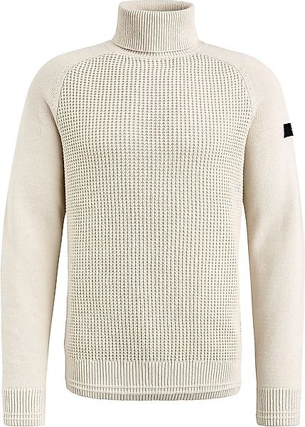 PME Legend Knitted Rollkragenpullover Ecru - Größe XL günstig online kaufen