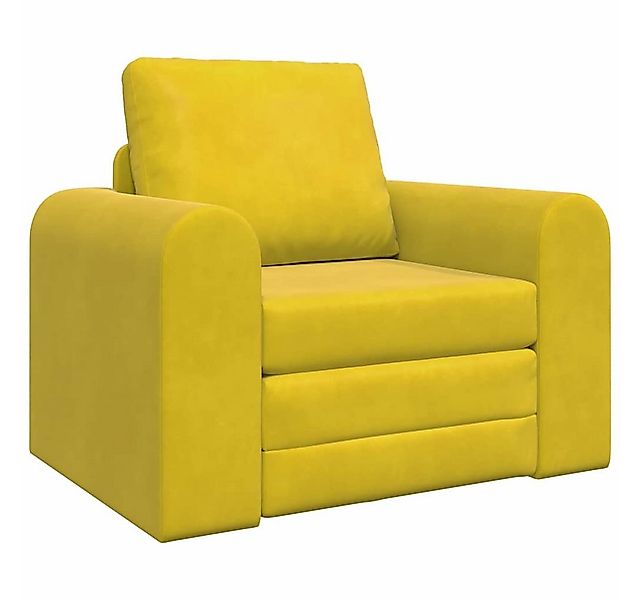 vidaXL Sofa Schlafsofa Gelb 98 x 71 x 83 cm Samt, 1 Teile günstig online kaufen