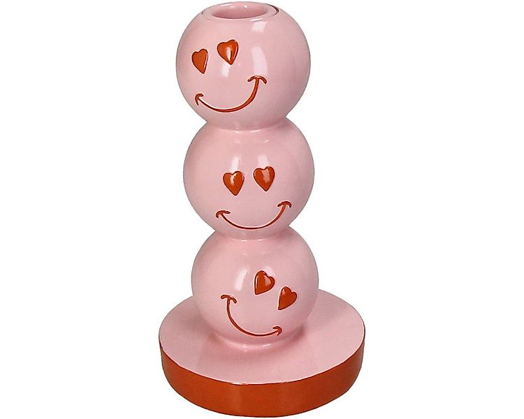 Kersten BV Kerzenhalter Smiley Kugeln in Pink (1 St), 9 x 9 x 16,5 cm günstig online kaufen