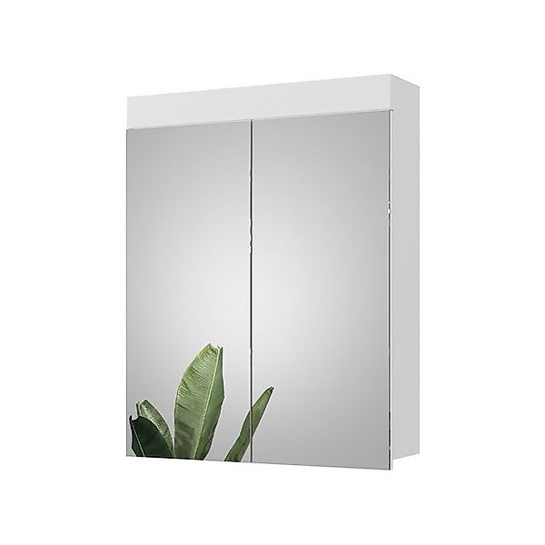 Vicco Badezimmerspiegelschrank Luna, Weiß, 60 x 77 cm günstig online kaufen