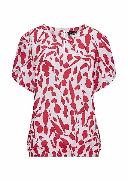 GOLDNER Satinbluse "Kurzgröße Viskosebluse mit Tulpenärmeln" Two in One günstig online kaufen