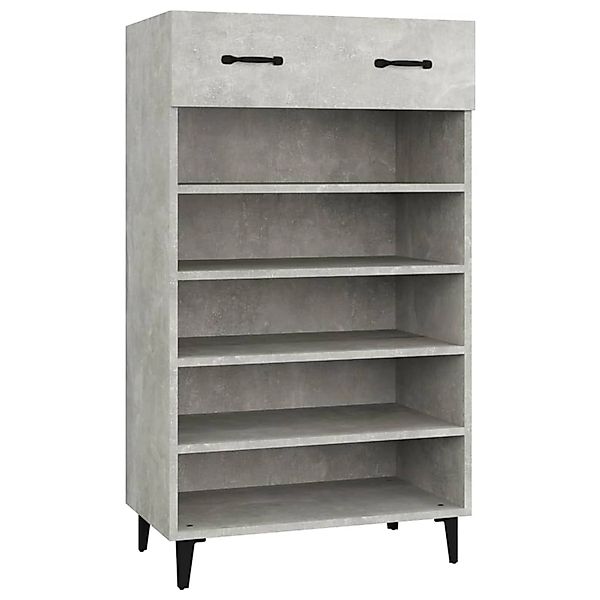vidaXL Schuhschrank Betongrau 60x35x105 cm Holzwerkstoff 812793 günstig online kaufen