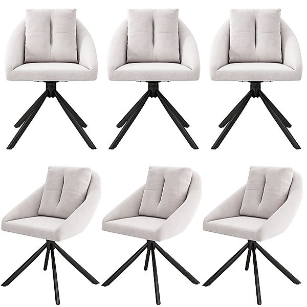 HAUSS SPOLE Esszimmerstuhl 6er Set drehbarer günstig online kaufen