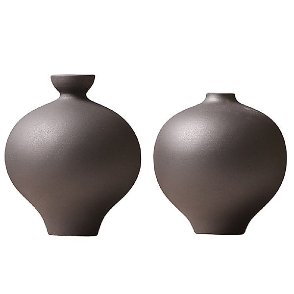 RAIKOU Dekovase 2er-Set Tischvase Blumenvasen Bauchvasen günstig online kaufen