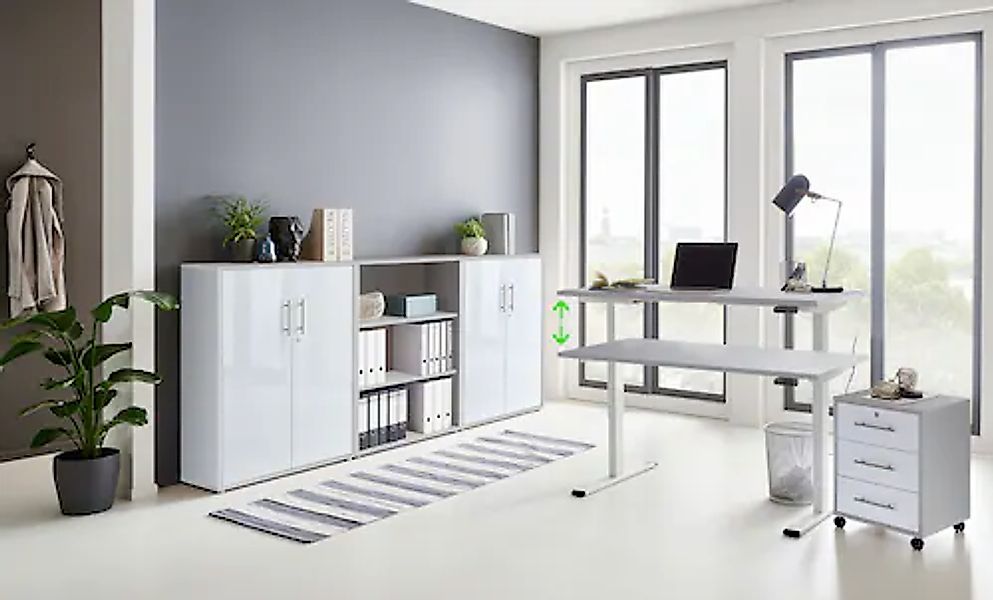 BMG Möbel Büromöbel-Set »Tabor«, (Set, 5 tlg.), mit elektrisch höhenverstel günstig online kaufen