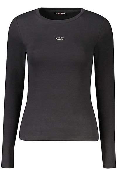 GUESS JEANS T-Shirt Stilvolles Damen Langarmshirt in Schwarz mit günstig online kaufen