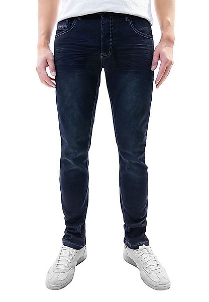 Jaylvis Regular-fit-Jeans Regular Denim Jeans mit Kontrastnähten und Falten günstig online kaufen