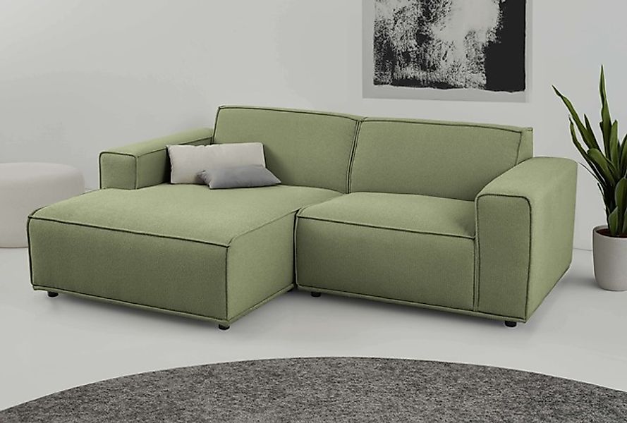 Home affaire Ecksofa »Avelin, 228 cm, L-Form, Chenille, Struktur-Boucle« mi günstig online kaufen