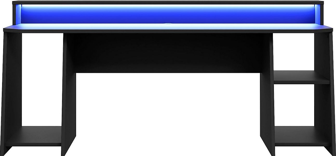 FORTE Gamingtisch Tezaur, Schreibtisch mit RGB-Beleuchtung und Halterungen, günstig online kaufen