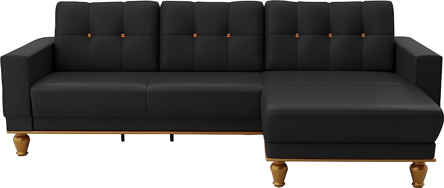 sit&more Ecksofa »Orient 5 L-Form«, mit Strass-Stein, wahlweise mit Bettfun günstig online kaufen
