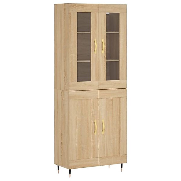 vidaXL Highboard Sonoma-Eiche 69,5x34x180 cm Holzwerkstoff 3198324 günstig online kaufen