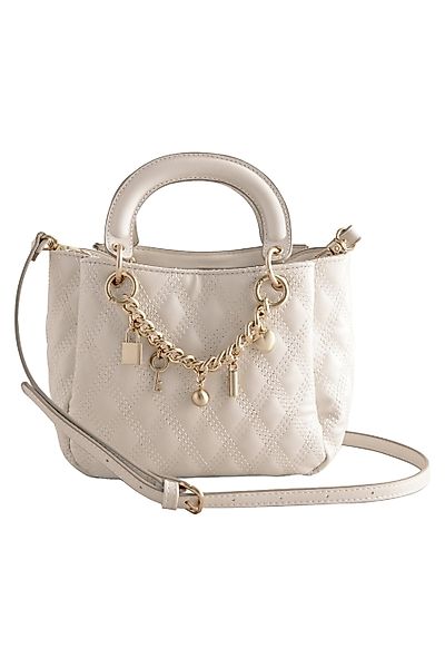 Next Umhängetasche Gesteppte Handtasche mit Anhänger günstig online kaufen