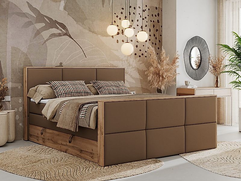 MKS MÖBEL Boxspringbett ALBERO 2 KING günstig online kaufen