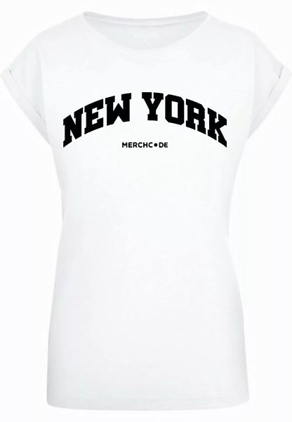 Merchcode T-Shirt Merchcode Damen Ladies New York Wording - T-Shirt (1-tlg) günstig online kaufen