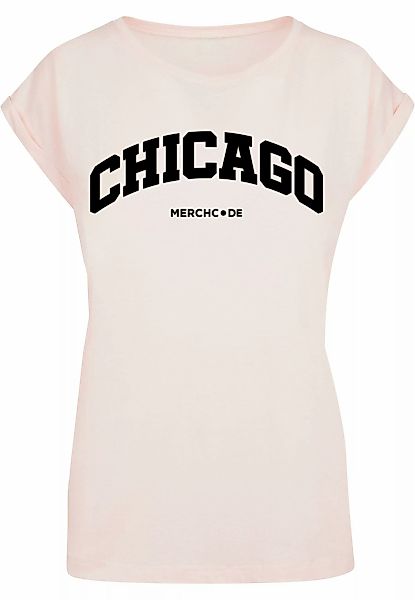 Merchcode T-Shirt "Merchcode Damen Ladies Chicago Wording - T-Shirt" günstig online kaufen