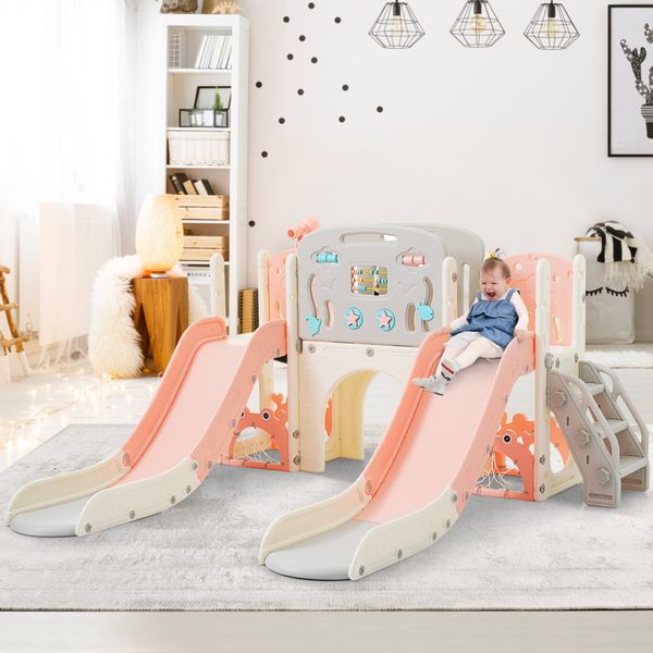 Merax Indoor-Rutsche Kinderrutsche mit Klettergerüst & günstig online kaufen