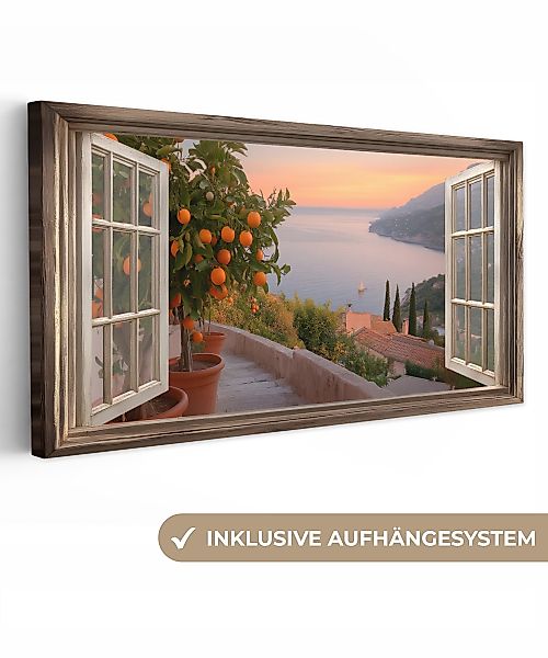 OneMillionCanvasses® Leinwandbild Panorama Durchblick - Ausblicke günstig online kaufen