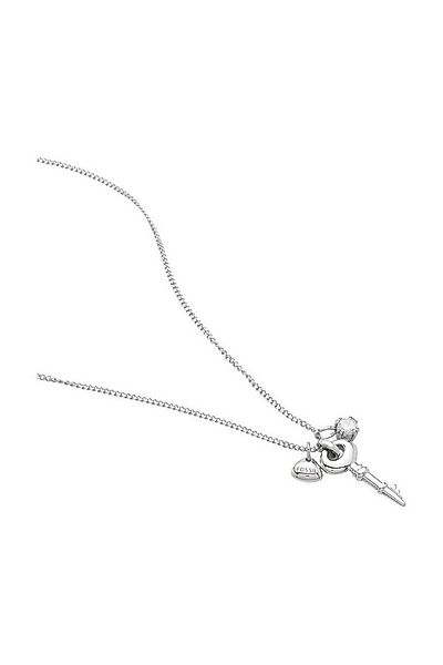 Fossil Collier Kette Edelstahl Zirkonia Karabiner 43cm JF86596040, Anhänger günstig online kaufen