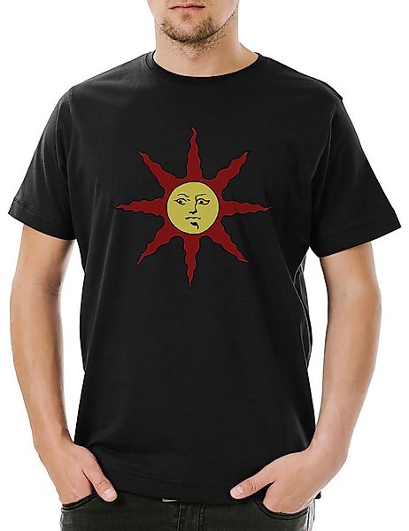 Urban Backwoods Print-Shirt Dark Soul Sun Herren T-Shirt Firelink Shrine Da günstig online kaufen