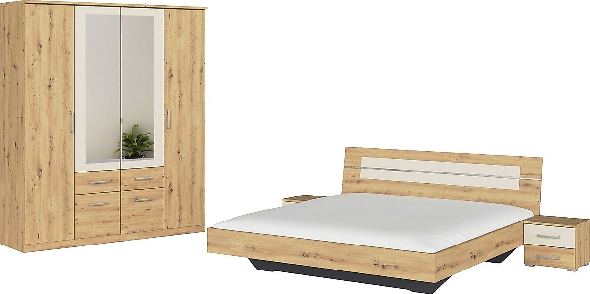 rauch Schlafzimmer-Set Komplettschlafzimmer Schlafzimmer BURANO mit günstig online kaufen