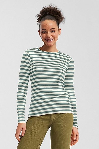 QS Longsleeve Longsleeve gerippt, Slim Fit, gestreift günstig online kaufen