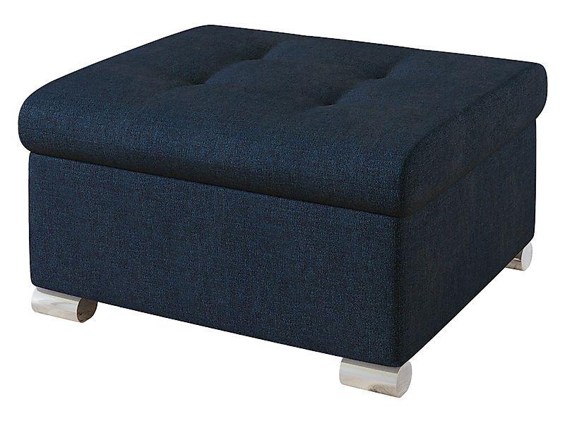 MIRJAN24 Polsterhocker Niko Klein, Silber Füße, günstig online kaufen