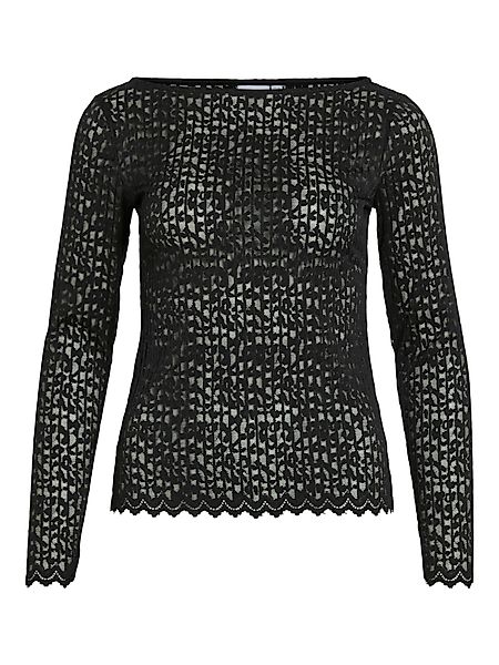 Vila Blusenshirt Spitzenmuster, Lange Ärmel, Elegante günstig online kaufen