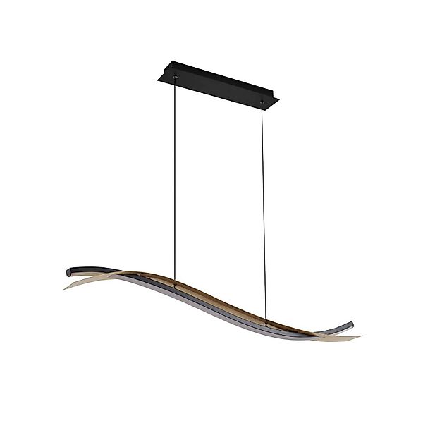 Lucande LED Alevia 10040887 Dimmbar Design Modern in Gold Messing aus Metal günstig online kaufen