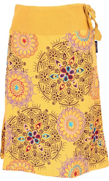 Guru-Shop Minirock Bestickter knielanger Rock, farbenfroher günstig online kaufen
