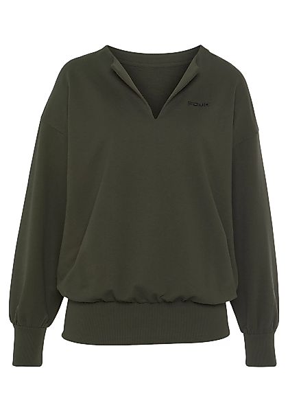 FCUK Sweatshirt (1-tlg) Sweatshirt mit V-Ausschnitt und großen Rückenprint, günstig online kaufen