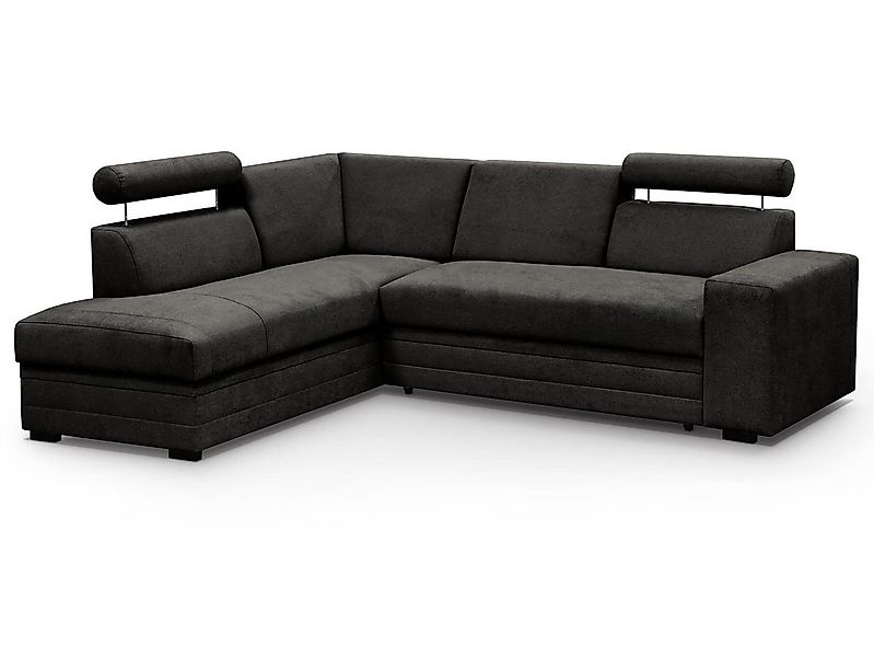 Beautysofa Ecksofa mit Bettkasten und verstellbaren Kopfstützen Roma, 250 c günstig online kaufen