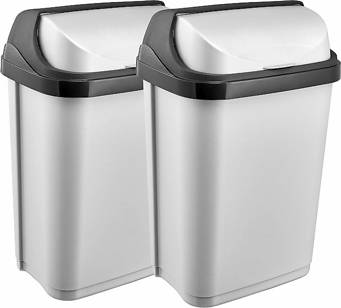 keeeper Mülleimer "rasmus, 2er Set, Abfallbehälter mit Rolldeckel" Deckel k günstig online kaufen