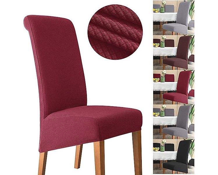 Simloveve Stuhlhusse Stretch Stuhlhussen, Universelle Passform Stuhlbezüge günstig online kaufen