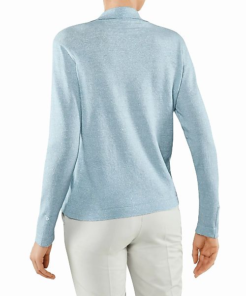 FALKE Damen Polo Shirt Polo, XXL, Blau, Leinen, 37481-665006 günstig online kaufen