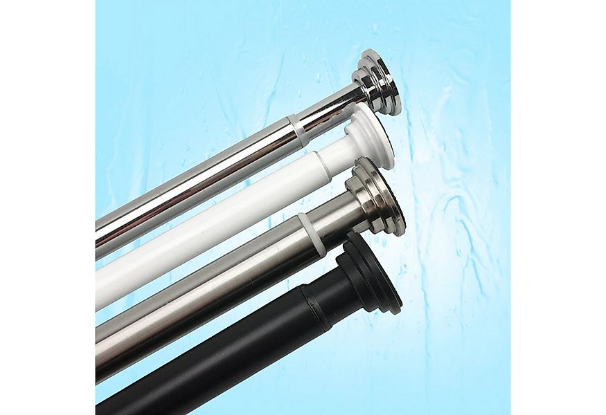 LikeKa Duschvorhangstange 160-300 cm Ausziehbar Schwarz matt aus Eisen ohne günstig online kaufen