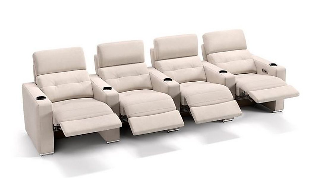 Sofanella 4-Sitzer Stoff BARI, Heimkinosofa, Kinocouch, Funktionssofa, Kino günstig online kaufen