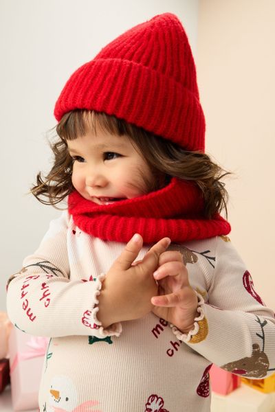 Next Beanie Breit gerippte Strickmütze (1-St) günstig online kaufen