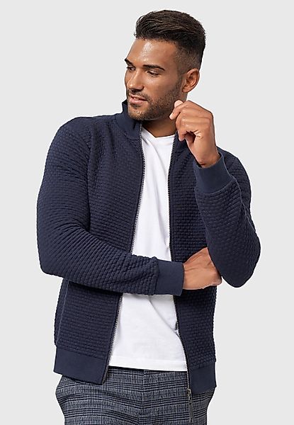 Indicode Sweatjacke Bermie mit strukturierter Oberfläche günstig online kaufen