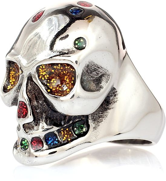 Karisma Fingerring Edelstahl 316L Ring -Totenkopf günstig online kaufen
