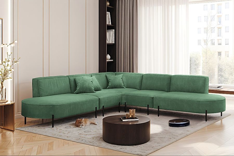 Fun Möbel Ecksofa Sofa VALENCIA Seite günstig online kaufen