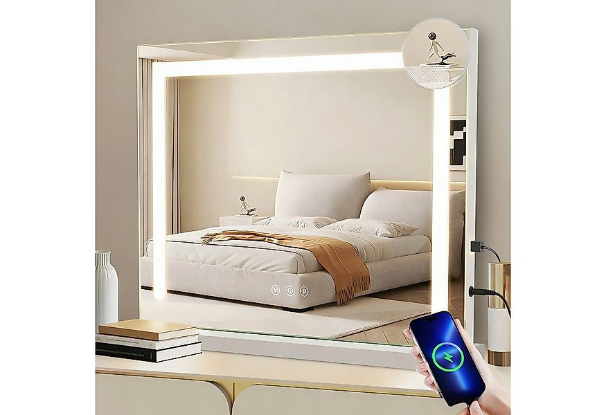 Nettlife Schminkspiegel led mit beleuchtung 3 Lichtmodi Hollywood Style Bel günstig online kaufen