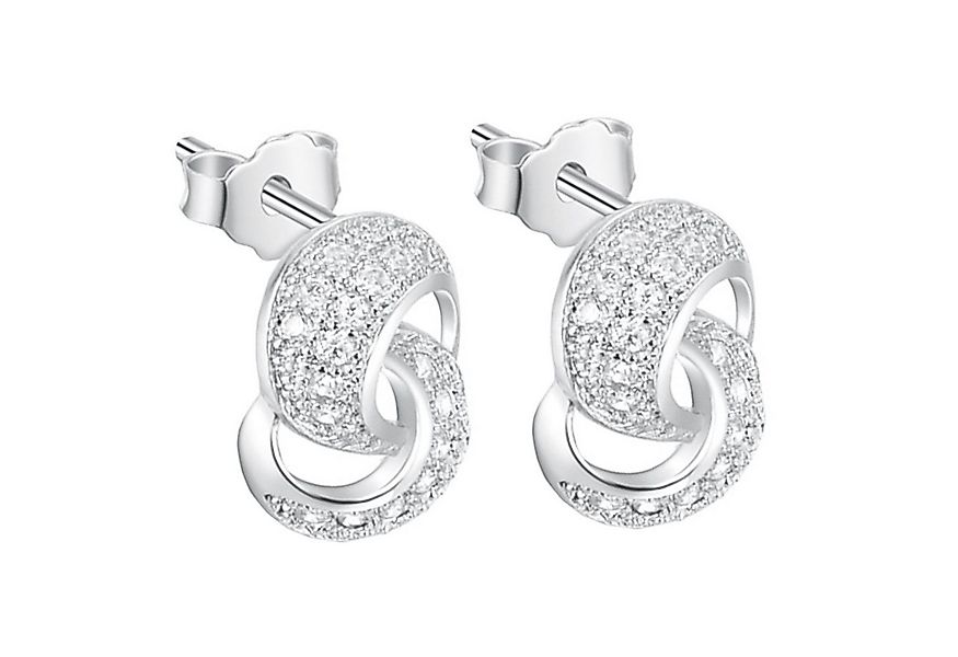 LÖB Paar Ohrstecker Silber Ohrringe Zirkonia Unendlich Infinity Symbol Glit günstig online kaufen