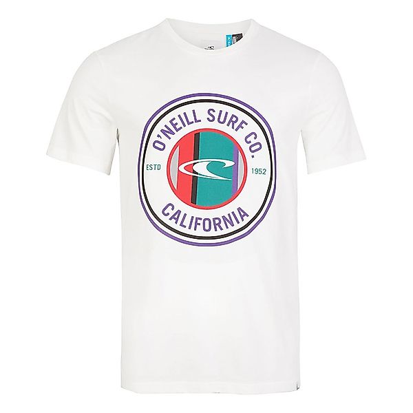 O´neill Club Circle Kurzärmeliges T-shirt L Powder White günstig online kaufen