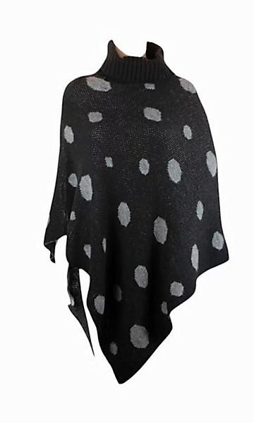 BZNA Strickponcho Boza Cardigan Umhang Cape Punkte Pullover Strick one size günstig online kaufen