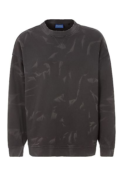 HUGO Blue Sweater Nustroyos mit used-Details günstig online kaufen