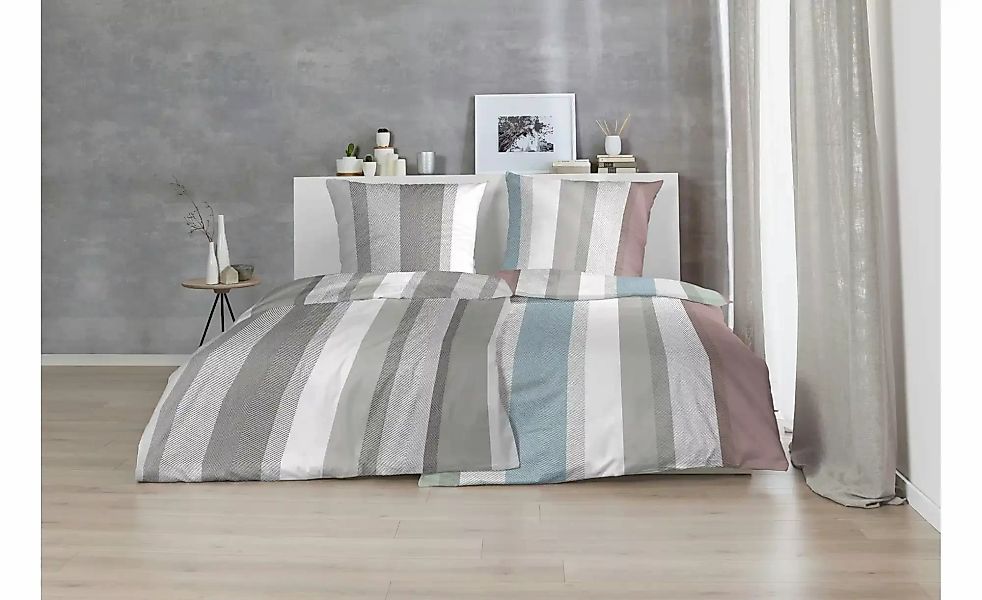 Bettwäsche-Set   ¦ grau ¦ Maße (cm): B: 135 H: 1 Bettwaren > Bettwäsche > B günstig online kaufen