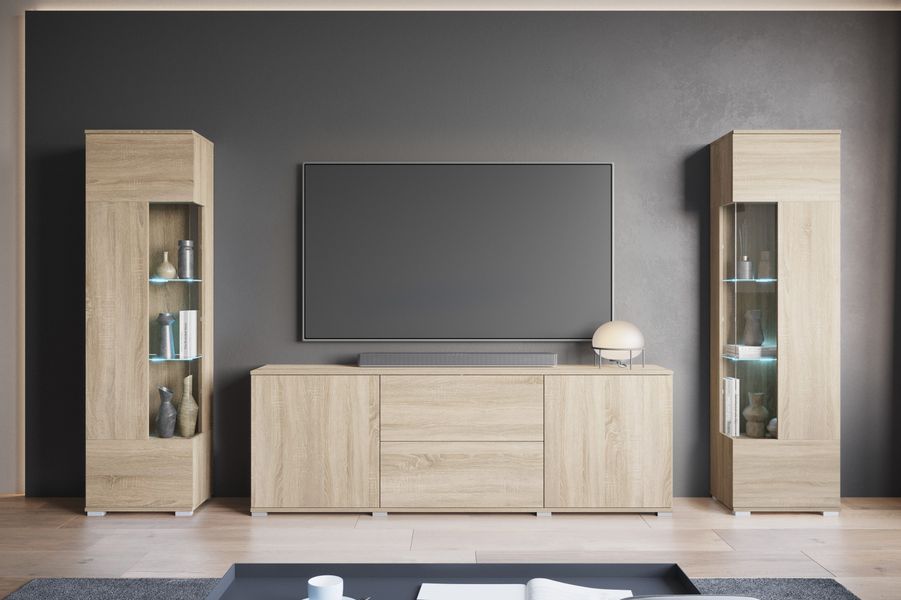 INOSIGN Wohnwand KENIA, (Komplett-Set, 3-St), Vitrinen günstig online kaufen